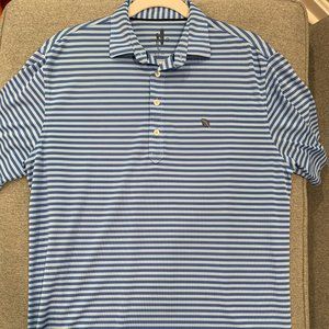 Johnie-O Striped Pique Golf Polo